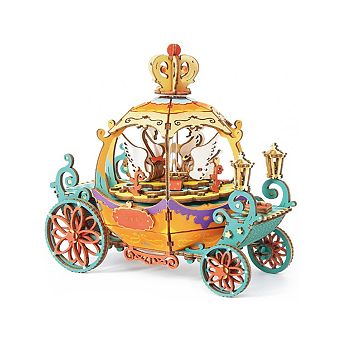 DIY 3D Music Box Puzzle - Pumpkin Carriage - 165 pc