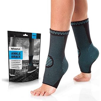 Powerlix Ankle Compression Support Sleeve for Injury Recovery / Pain