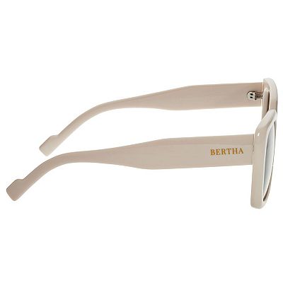 Wendy Polarized Sunglasses - Cream Wendy - Square Clear Brown Frame Sunglasses For Women  main image 4