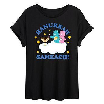 Juniors' Care Bears Hanukkah Sameach Oversized Tee