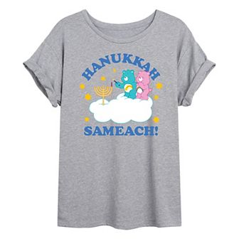 Juniors' Care Bears Hanukkah Sameach Oversized Tee