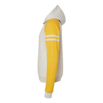 JERZEES Nublend Varsity Colorblocked Raglan Hooded Sweatshirt