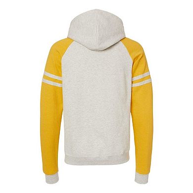 JERZEES Nublend Varsity Colorblocked Raglan Hooded Sweatshirt