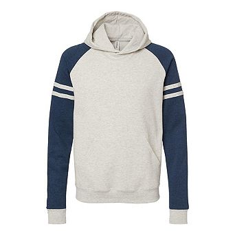 Jerzees Nublend Varsity Colorblocked Raglan Hooded Sweatshirt