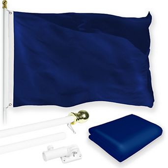 G128 Combo Set: Flag Pole 1 pk AND Blue 150D 1 pk