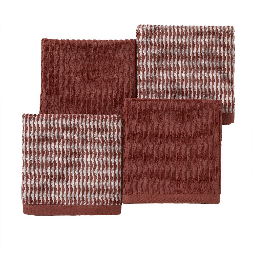 SKL Home Longborough Jacquard 4-Piece Washcloth Set
