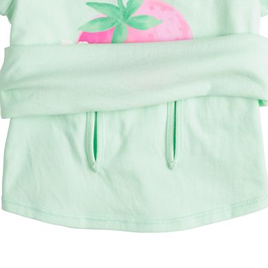 Toddler & Girls 4-12 Jumping Beans Adaptive Double Layer Flutter Sleeve Strawberry Graphic Tee
