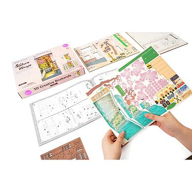 DIY 3D Book Nook Kit - Sunshine Town 246 Pcs