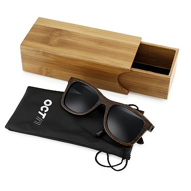 F.C Design  Wood Wooden Polarized Lens Sunglasses Real Eyewear Sunglass Men Women