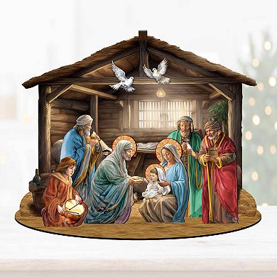 9" Nativity Scene Décorative Village by G. Debrekht - Nativity Holiday Décor