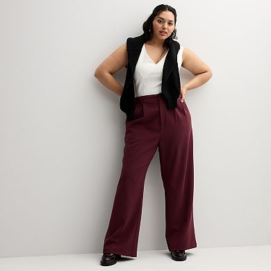 Juniors' Plus Size SO® Wide Leg Trousers