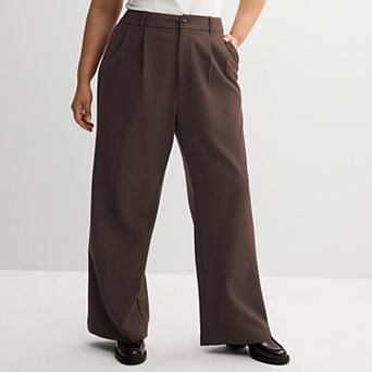 Juniors' Plus Size SO® Wide Leg Trousers