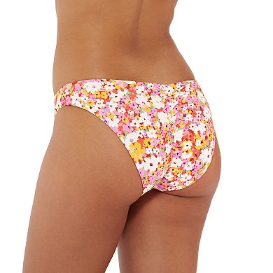 Juniors' Ninety-Nine Degrees Ruched Cheeky Hipster Swim Bottoms