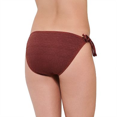 Juniors' Ninety-Nine Degrees Side-Tie Hipster Swim Bottoms