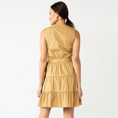 Women's Nine West Tiered Wrap Dress