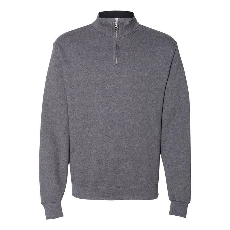 Men's Smith's Workwear Quarter-Zip Sweater Fleece Pullover Jacket