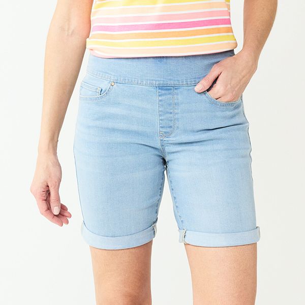 Women's Croft & Barrow® PullOn Jean Shorts