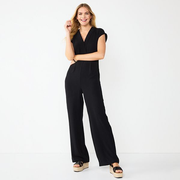 Women's Nine West V-Neck Dolman Sleeve Jumpsuit