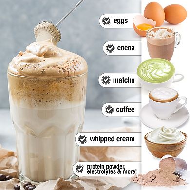 Zulay Kitchen Froth N Go Rechargeable Milk Frother