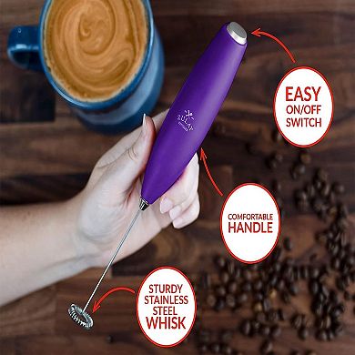Zulay Kitchen Powerful Milk Frother for Coffee with Upgraded Titanium Motor