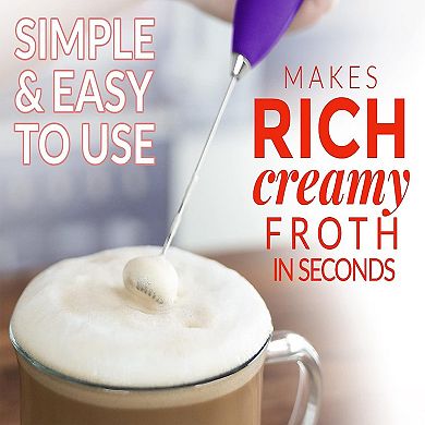 Zulay Kitchen Powerful Milk Frother for Coffee with Upgraded Titanium Motor