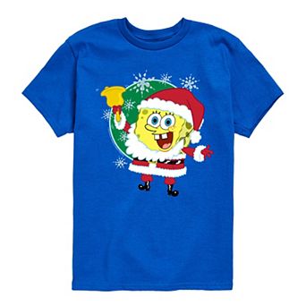 Boys 8-20 Nickelodeon Spongebob Squarepants Santa Graphic Tee
