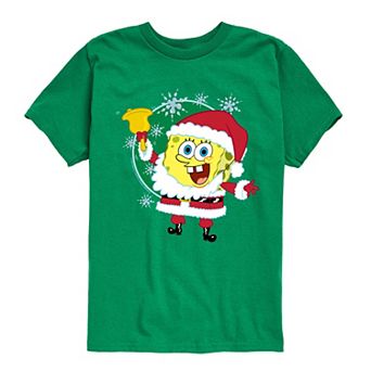 Boys 8-20 Nickelodeon Spongebob Squarepants Santa Graphic Tee