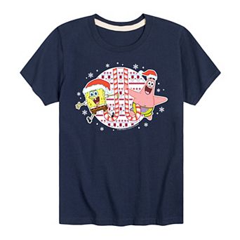 Boys 8-20 Nickelodeon Spongebob Squarepants Candy Cane Graphic Tee