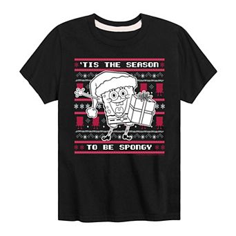 Boys 8-20 Nickelodeon Spongebob Squarepants Christmas Graphic Tee