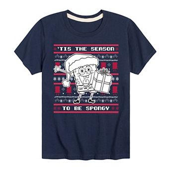 Boys 8-20 Nickelodeon Spongebob Squarepants Christmas Graphic Tee