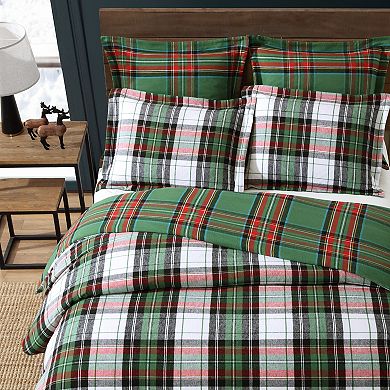 Levtex Home Spencer Plaid Flannel Twin Duvet Cover Set