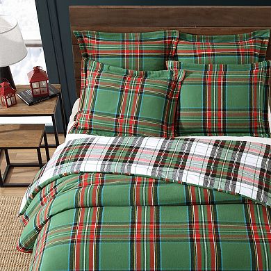 Levtex Home Spencer Plaid Flannel Twin Duvet Cover Set