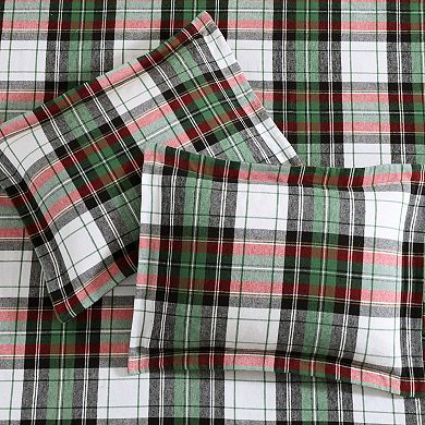 Levtex Home Spencer Plaid Flannel Twin Duvet Cover Set