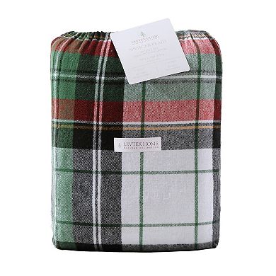 Levtex Home Spencer Plaid Flannel Twin Duvet Cover Set
