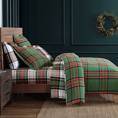 Levtex Home Spencer Plaid Flannel Twin Duvet Cover Set