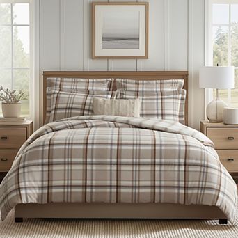 Levtex Home Spencer Plaid Flannel Duvet Cover Set