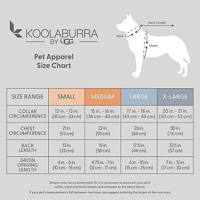 Koolaburra by UGG Aiden Reversible Pet Raincoat