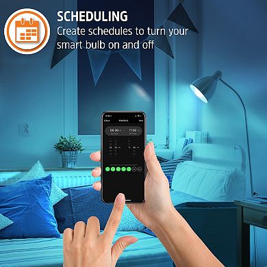 Energizer 4-Pack Smart Wi-Fi Multi-Color & White LED A19 E26 Light Bulbs