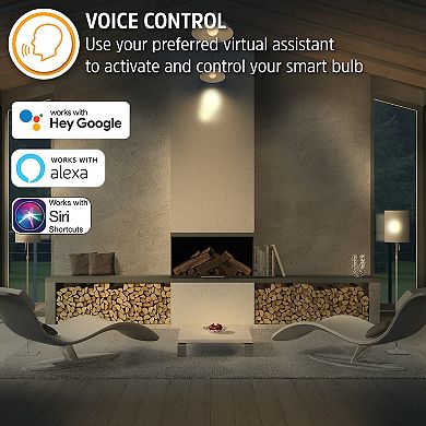 Energizer 4-Pack Smart Wi-Fi White LED A19 Light Bulbs