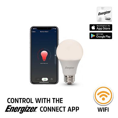Energizer 4-Pack Smart Wi-Fi White LED A19 Light Bulbs