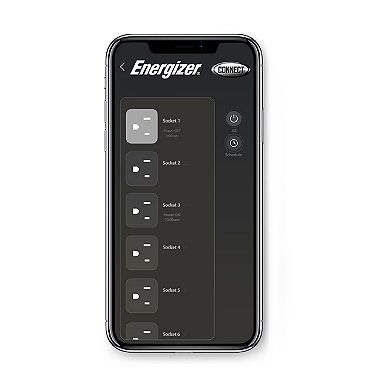 Energizer Smart Wi-Fi 4 Outlet 2 USB Ports Power Surge Protector