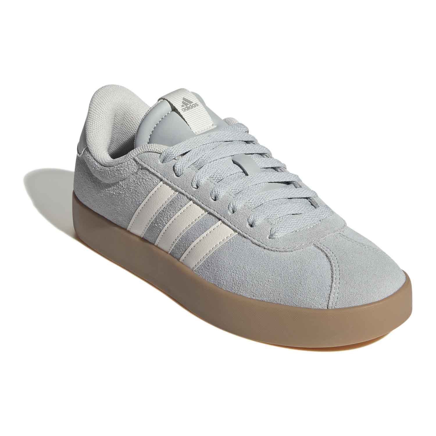 adidas VL Court 3.0 Women's Shoes - Gray Off White Gum (6)