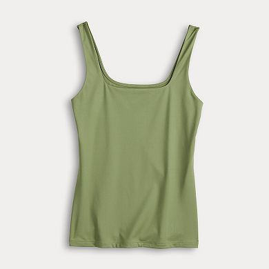 Women's Nine West Sculpt Squareneck Tank Top