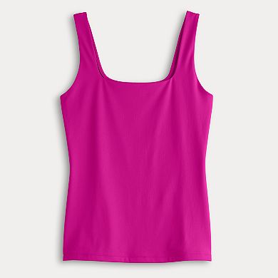 Women's Nine West Sculpt Squareneck Tank Top