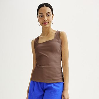 Women's Nine West Sculpt Squareneck Tank Top