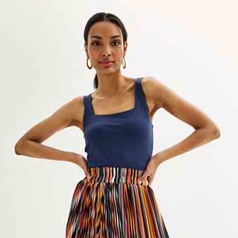 Women's Nine West Sculpt Squareneck Tank Top