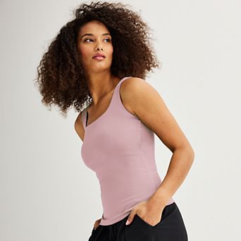 Women's Nine West Sculpt Squareneck Tank Top