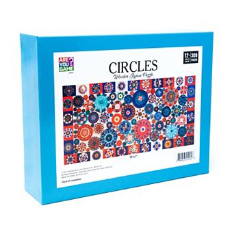 AREYOUGAMECOM Wooden Circles Jigsaw 309 pc Puzzle