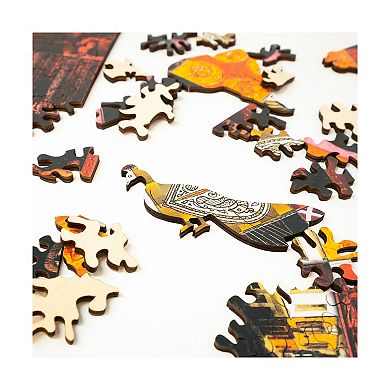 AREYOUGAMECOM 456-Piece Life Series Wooden Jigsaw Puzzle