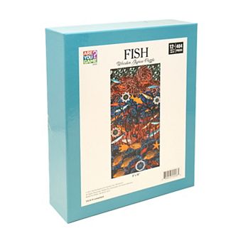 AREYOUGAMECOM 404 pc Fish Wooden Jigsaw Puzzle